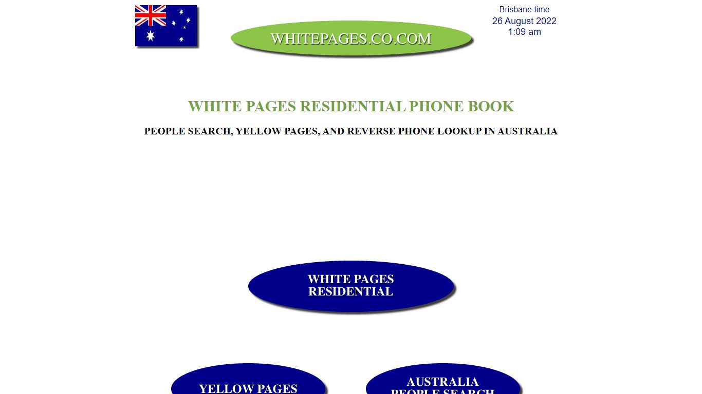 WHITE PAGES RESIDENTIAL PHONE BOOK - .co.com